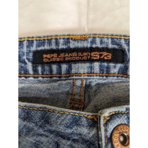 Vtge Pepe 1990's London Jeans London Denim Size 16 Waist 36 - Picture 4 of 9